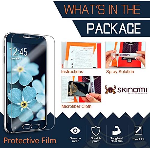 Protector de ecran Skinomi compatibil cu Moto Z2 Play Clear Techskin TPU Anti-bule Film HD
