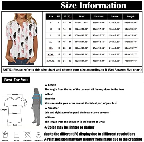 Plus Dimensiune Topuri pentru femei echipajul gât maneca scurta pulover drăguț imprimate tricou bluza vrac se potrivesc Grafic