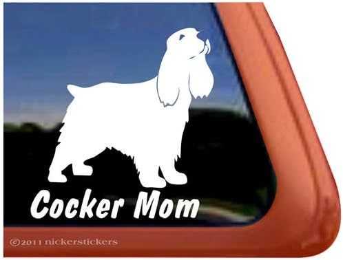 Cocker Mama Vinil Fereastra Cocker Spaniel Câine Decal Autocolant