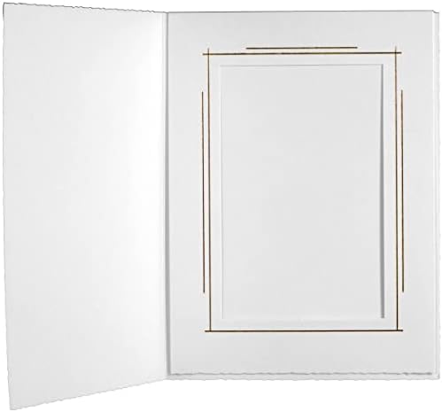 TOP Whitehouse Folder Folder pentru fotografie verticală de 6x8 , alb/aur, 25 de pachete
