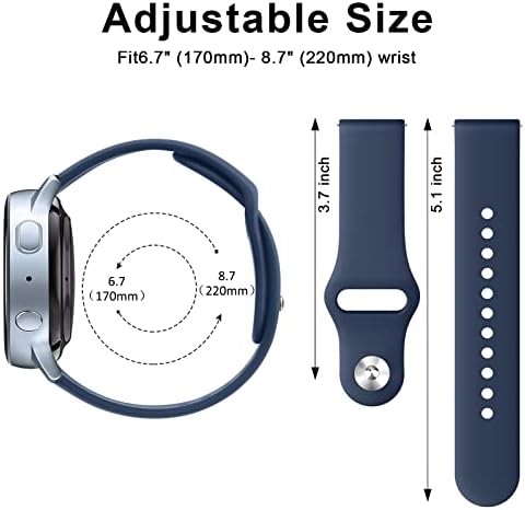 Benzi Meliya pentru Samsung Galaxy Watch 46mm Bens for Women Men, 22mm reglabil moale silicon Sport Sport Band pentru Samsung