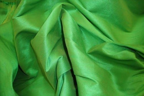 Carden Verde Shantung Dupioni Faux Tesatura De Matase Pe Curte