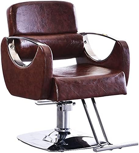 Qlazo Swivel Barber Salon Syling, scaun de frizerie, scaun de salon de coafură, ridicat de 45-55cm, echipament de salon hidraulic,