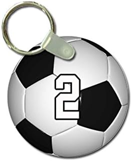TYD proiectează lanț cheie de fotbal sportiv personalizat de 2 inch metal și inel complet asamblat cu orice jucător de tricou