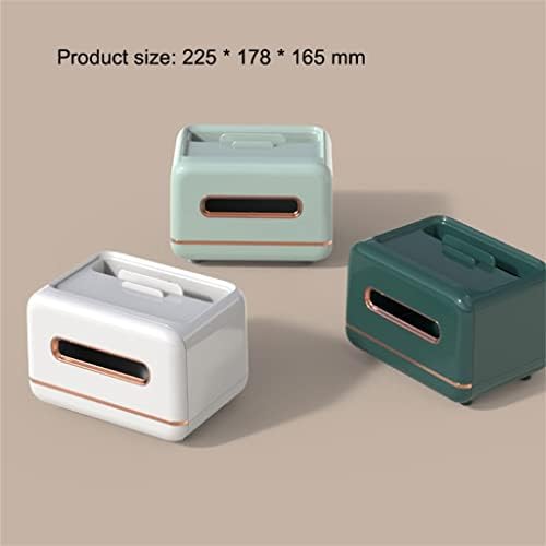 Cutie albă de țesuturi desktop cutia multifuncțională de hârtie în sufragerie și sufragerie acasă depozitare telecomandă