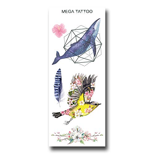 Mega Tattoo MTS13 Cloud de flori Un tatuaj fără apă