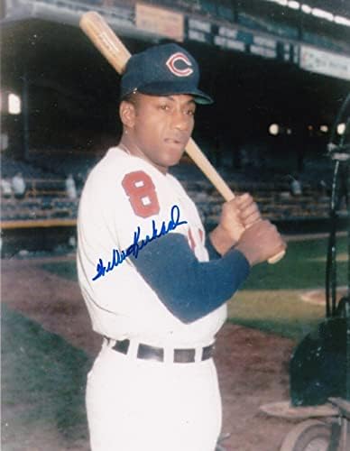 Willie Kirkland Cleveland Indians Action Semnat 8x10 - Fotografii MLB autografate